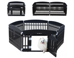 lot 456 image: Gupamiga Pet Playpen Foldable Gate for Dogs Heavy Plastic 6 panel