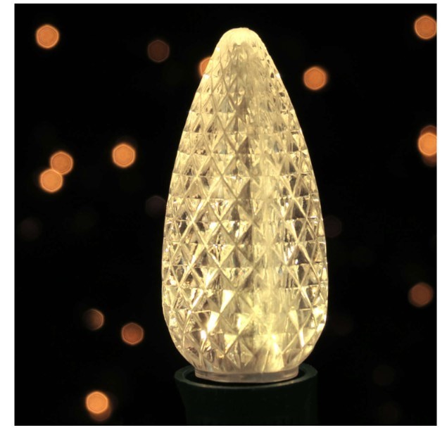 lot 453 image: NEW Celebrations Platinum LED C9 Warm White 25 ct String Christmas Lights 25 ft.