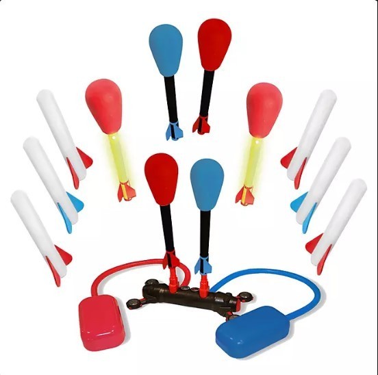 lot 510 image: NEW The Original Stomp Rocket Dueling Bonus Pack, 12 Rockets