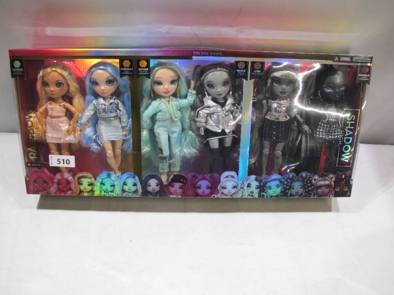 lot 359 image: NEW Rainbow High Shadow High Fashion Dolls (6 pk.)
