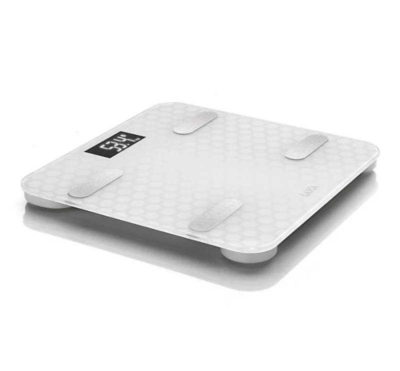 lot 381 image: NEW Laica Smart Body Composition 400 lb. Capacity Digital Bath Scale