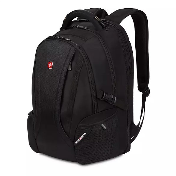 lot 402 image: NEW Swissgear 3760 ScanSmart TSA Friendly Laptop Backpack - Black