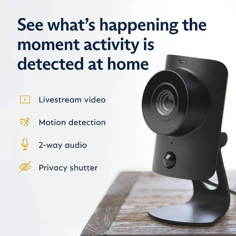 lot 529 image: SimpliSafe HD Indoor Security Camera (1080p) - Compatible Home Security System