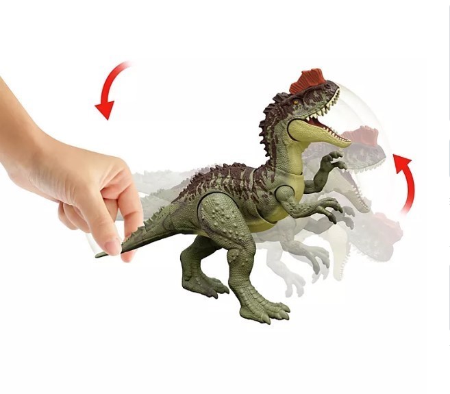 lot 534 image: Jurassic World HLP79 Toy, Yangchuanosaurus, Velociraptor Blue, and Owen