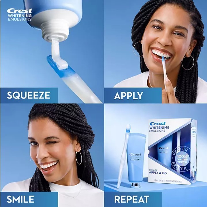 lot 543 image: NEW Crest Whitening Emulsions Teeth Whitening Treatment Kit