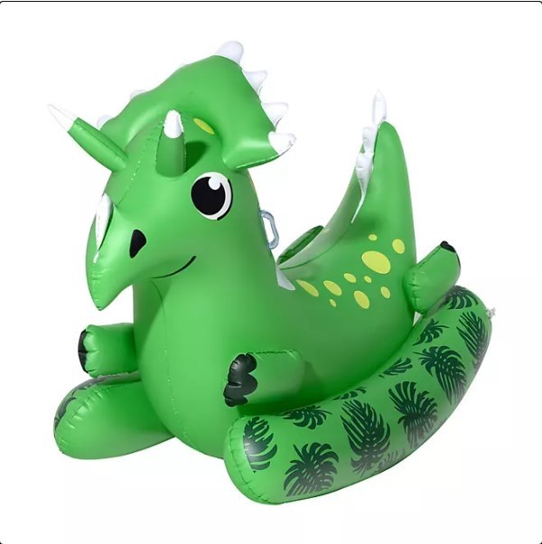 lot 403 image: NEW Members Mark Novelty Ride-On Pool Float - Dino
