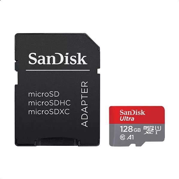 lot 449 image: NEW  SanDisk Ultra microSDXC 128GB UHS-1 Memory Card with Adapter