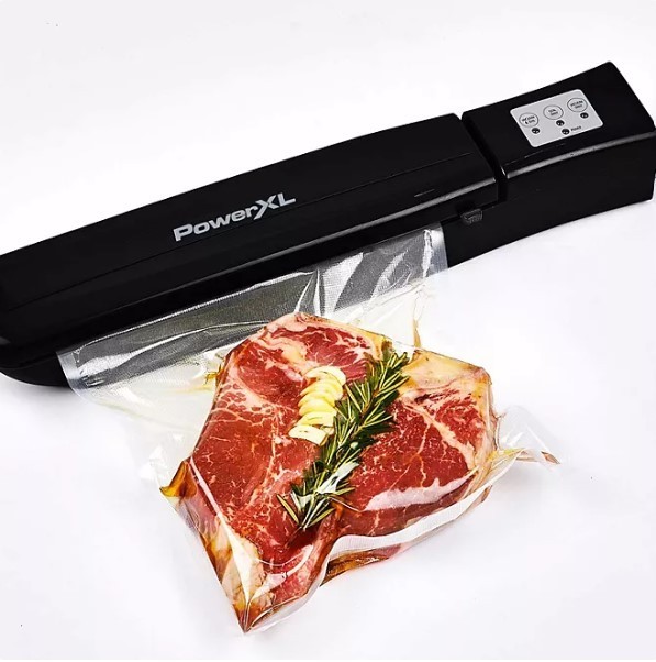 lot 425 image: NEW PowerXL Duo NutriSealer Elite, 6-in-1 Vacuum Sealer Machine - Black