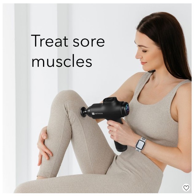 lot 255 image: Dartwood Deep Tissue Massage Gun - Quiet & Portable for Treating Muscle Soreness (Black)