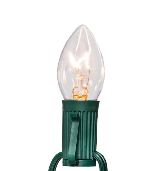 lot 253 image: NEW 2 Pack of Holiday Living 25-Count 24-ft White Incandescent Plug-In Christmas String Lights