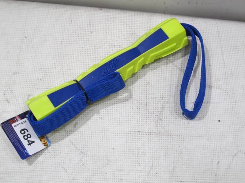 lot 198 image: NEW NERF Dog Mega Tuff 12 in. TPR Foam Competition Stick Dog Toy