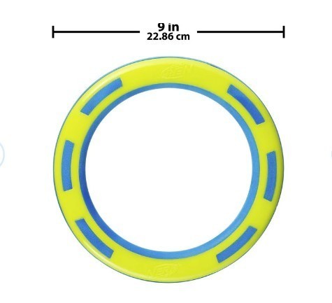 lot 202 image: NEW Nerf Dog Super Soaker Retriever Toss & Tug Ring Dog Toy