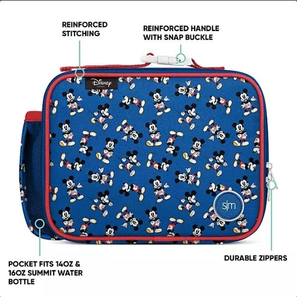 lot 229 image: NEW Simple Modern Disney Hadley Lunchbox 2.0, 4-Piece Set - Mickey