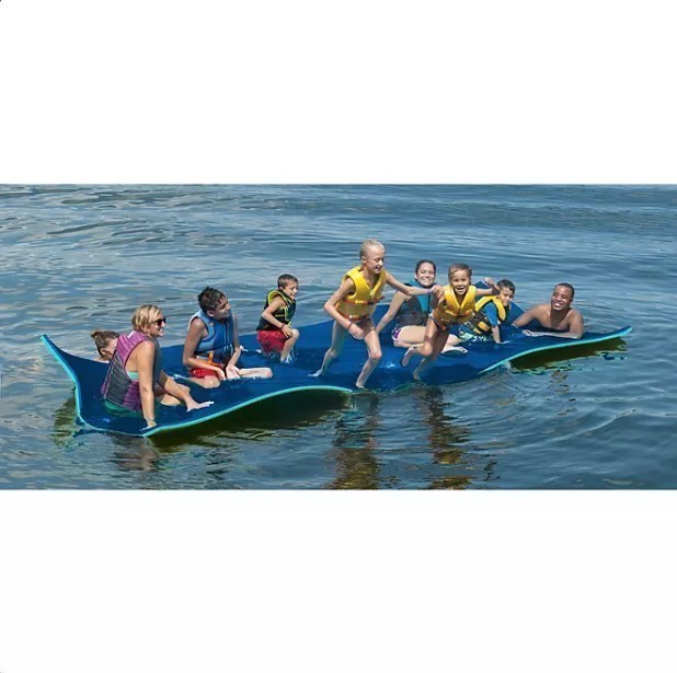 lot 50 image: NEW Floatation IQ Floating Oasis Water Pad - Blue  Teal
