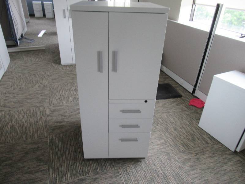 lot 80 image: NBF Signature Series At Work Wardrobe Storage Cabinet with Right Door - 47.64H