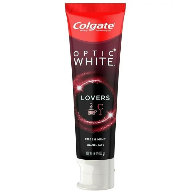 lot 456 image: NEW Colgate Optic White Coffee & Wine Lovers Whitening Toothpaste, 4.6 Oz (4 Pack)