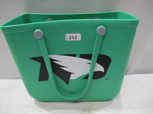 lot 212 image: NEW Logo Brands University of North Dakota Fighting Hawks Venture Tote Bag - Green