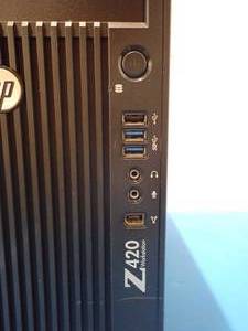 HP Z420 Workstation PC &nbspINTEL(R) XEON(R) CPU E5-1620 0  3.60GHZ  16GB DDR3 RAM  256GB HDD  NO OS  Includes power cable