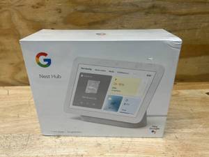 lot 22 image: GOOGLE Nest Hub 2nd Gen - Smart Home Speaker and 7 in. Display with Google Assistant - Chalk