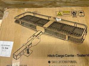 lot 61 image: Hitch Cargo Carrier- Trailer Hitch Luggage Rack