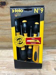 lot 28 image: FELO Screwdriver Set with Utility Knife