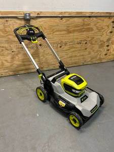 lot 15 image: RYOBI 40V HP Brushless 21 in. Cordless Battery Walk Behind Self-Propelled Lawn Mower with a 6.0 Ah Battery and Charger