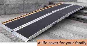 lot 4 image: Wheelchair Ramp 10FT, gardhom 800lbs Extra Wide 31.3 Aluminum Portable Foldable Handicap Ramp 10 for Home Threshold Doorways Steps Curb Vehicle Entry Scooter Stairs Driveway Vans SUV