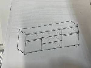lot 78 image: VASAGLE TV Console