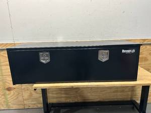 lot 7 image: Buyers Products, Underbody Truck Box, Width 60 in, Material Carbon Steel, Color Finish Glossy Black, Model# 1702315