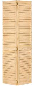 lot 110 image: Bi-fold Closet Door, Louver Louver Plantation (28x80)