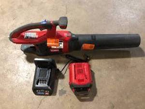 Leaf Blower with Battery and Charger   Customer Returns See Pictures