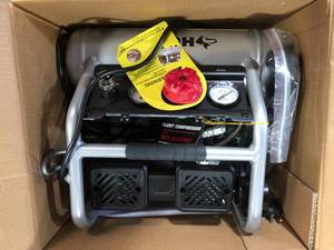 Husky 1 Gal. Portable Electric-Powered Silent Air Compressor Customer Returns See Pictures