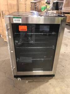 Galanz 24 in. 47-Bottle Wine Cooler in Stainless Steel, with Electrical Temperature Control    Customer Returns See Pictures