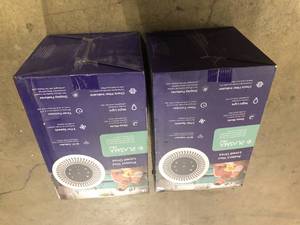 Lot of 2 LEVOIT White PlasmaPro Smart True HEPA Smart Air Purifier, 178 sq. ft.   Customer Returns See Pictures