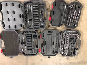 Lot of Assorted Mechanic Tool Sets Various Sizes and Conditions  Customer Returns See Pictures