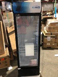 Koolmore 22 in. Glass Door Merchandiser Refrigerator in Black - 9 Cu Ft.   Customer Returns See Pictures