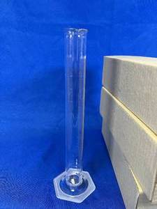 lot 20 image: 3 - 100ml Hex Bottom Graduated Cylinders