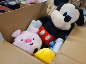 lot 136 image: Box of Mickey Mouse and Disney Toys and more