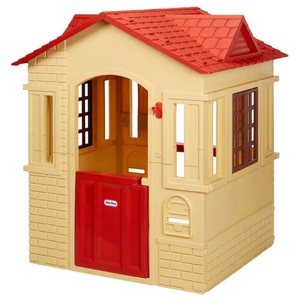 lot 2 image: NEW Little Tikes Cape Cottage Tan Playhouse