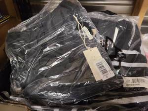 lot 19 image: LL Crate of Clara Tropical Zebra Wrap tops and shirts