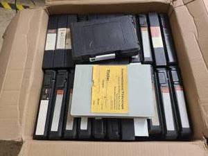 lot 36 image: Big box of Hutchinson MN Vocational Videos