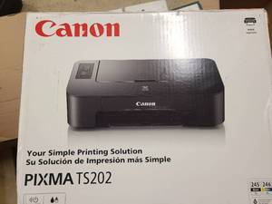 lot 45 image: LL Canon Pixma TS202 Printer new in box