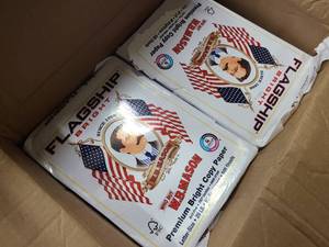 lot 46 image: Box of 8 or 10 paper packed Flagship Premium Copy Paper