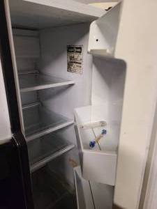 lot 163 image: Used but working double door refridgerator