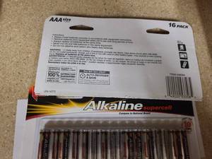 lot 180 image: NEW 2 packs of 16ct Walgreens Alkaline AAA Batteries