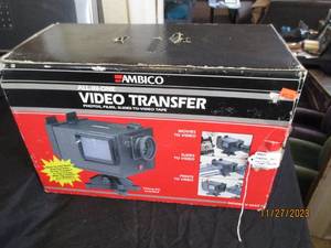 lot 43 image: Vintage Ambico all-in-one Video transfer in original box