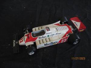 lot 49 image: Vintage Michelin Motta Alfa Romeo Marlboro #23 124 scale race car by Durago