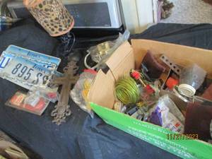 lot 73 image: Vintage car accessories, home improvement supplies and householddecor