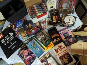 lot 175 image: Media Collection - CDs, DVDs, and VCR tapes