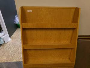 lot 013 image: vintage book magazine rack...